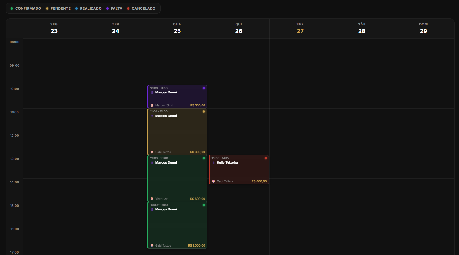 Agenda semanal InkBook